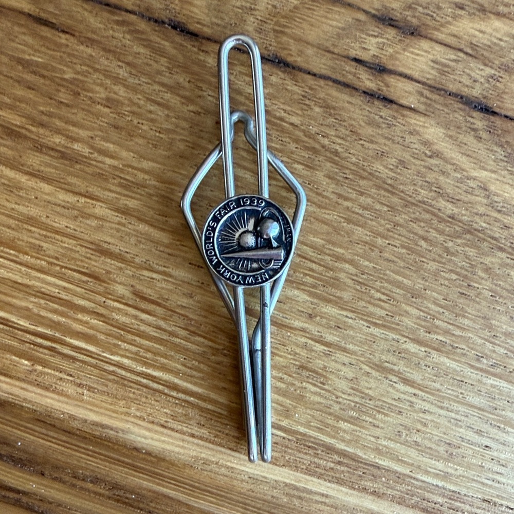 Vintage 1939 Tie Clip from The New York World’s Fair